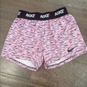 Nike Pink and Black girls medium 6 dri fit